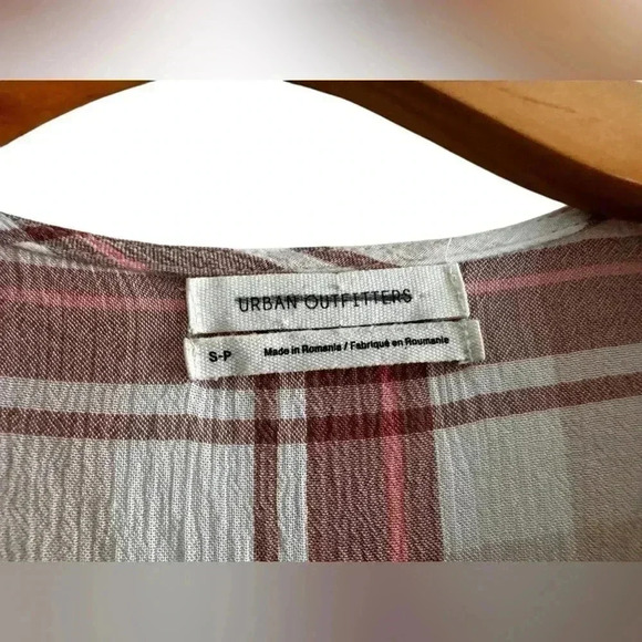 Urban Outfitters Plaid Button Down Maxi Dress Size SP - Picture 11 of 11